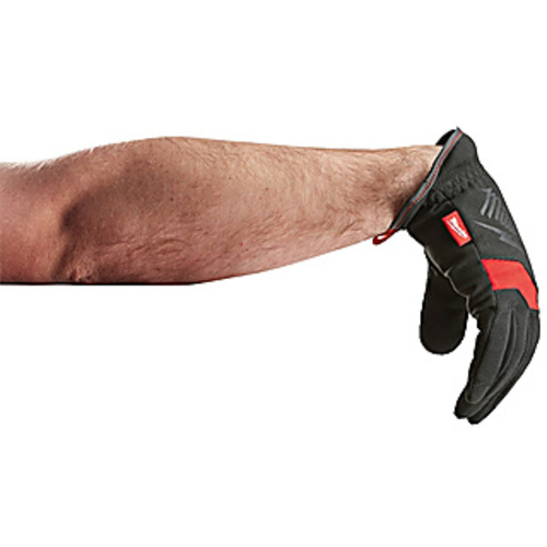 General Purpose Gloves; Red/Black, Synthetic Leather, Size 2X-Large