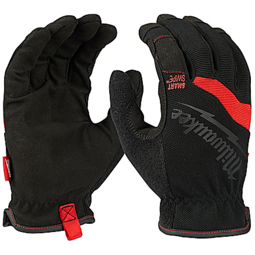 General Purpose Gloves; Red/Black, Synthetic Leather, Size Small